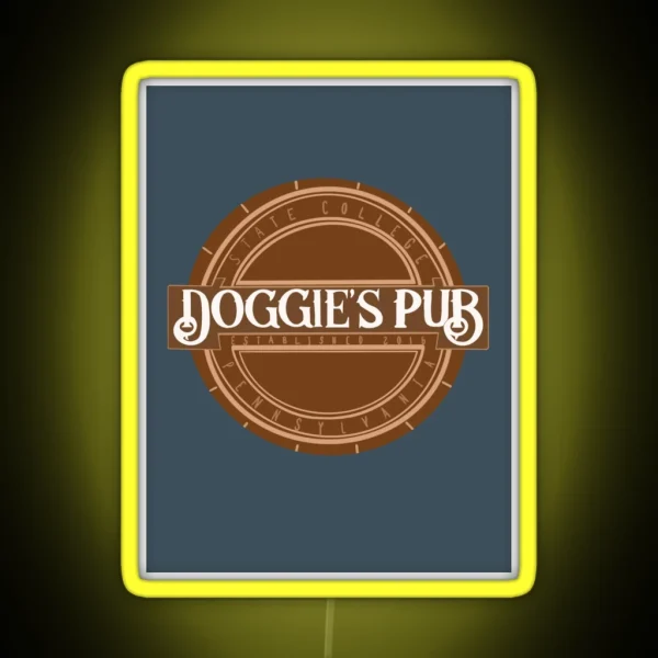 Doggie S Pub RGB Neon Sign