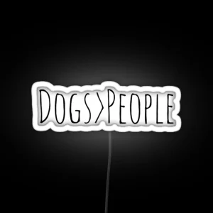 Dogs People RGB Neon Sign