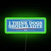 Neon Dogs 2020 Presidential Campaign Election Sign for Pet Lovers