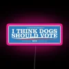 Color-changing LED dog political candidate election campaign novelty display decoration