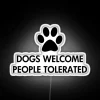 Colorful Neon Sign for Pet-Friendly Businesses and Dog Lovers