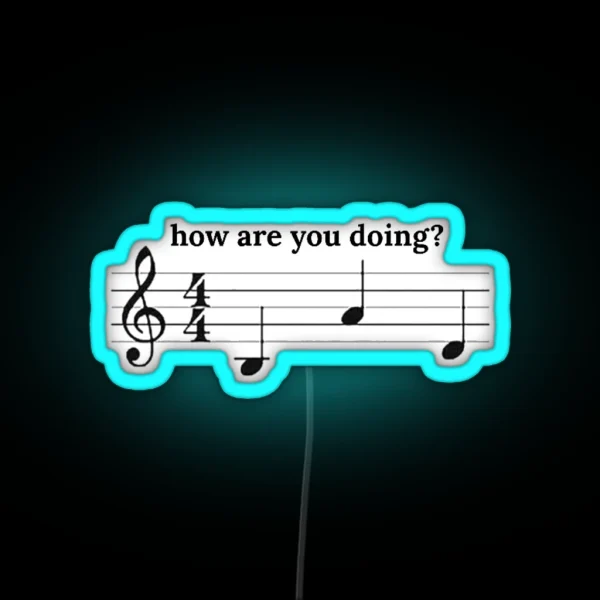 Doing Bad Music Meme RGB Neon Sign