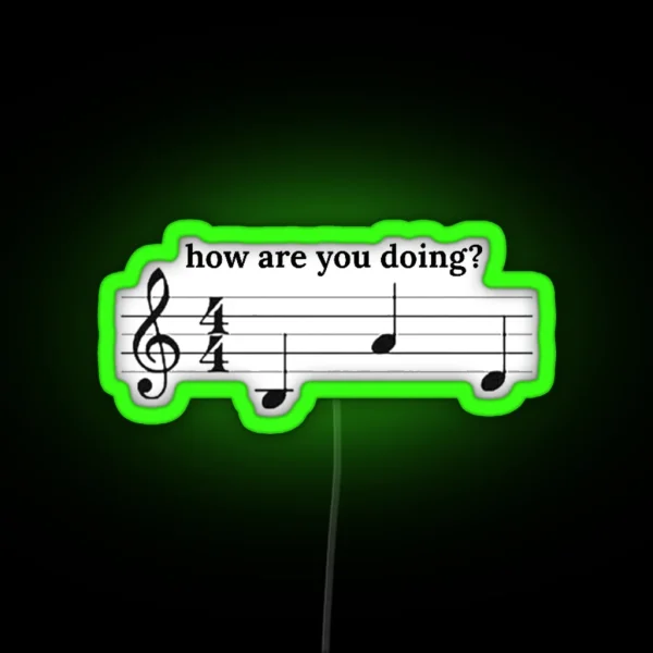 Doing Bad Music Meme RGB Neon Sign