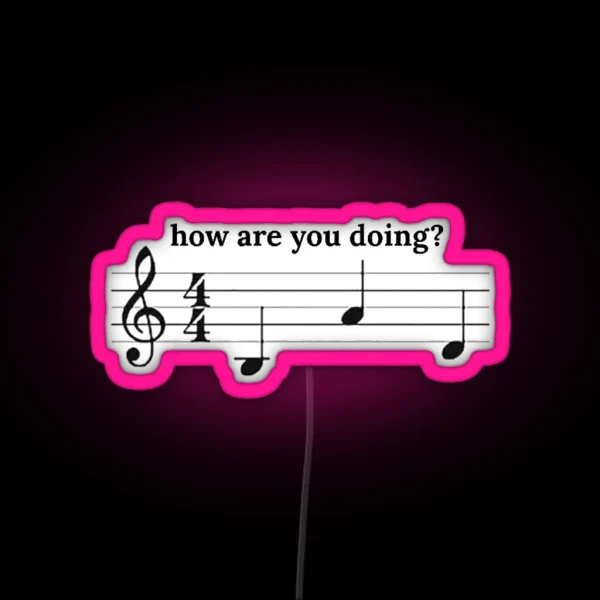 Doing Bad Music Meme RGB Neon Sign