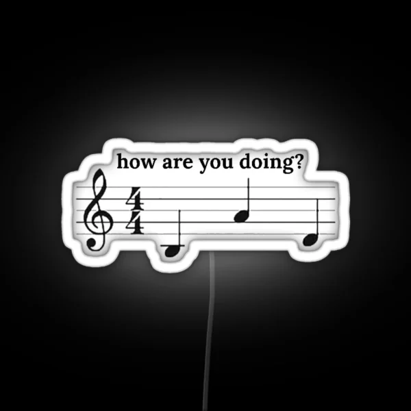Doing Bad Music Meme RGB Neon Sign