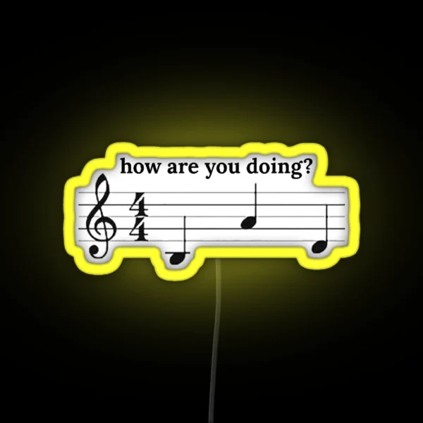 Doing Bad Music Meme RGB Neon Sign