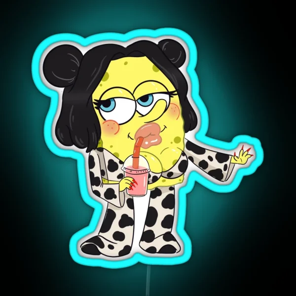 Doja Cat Spongebob RGB Neon Sign