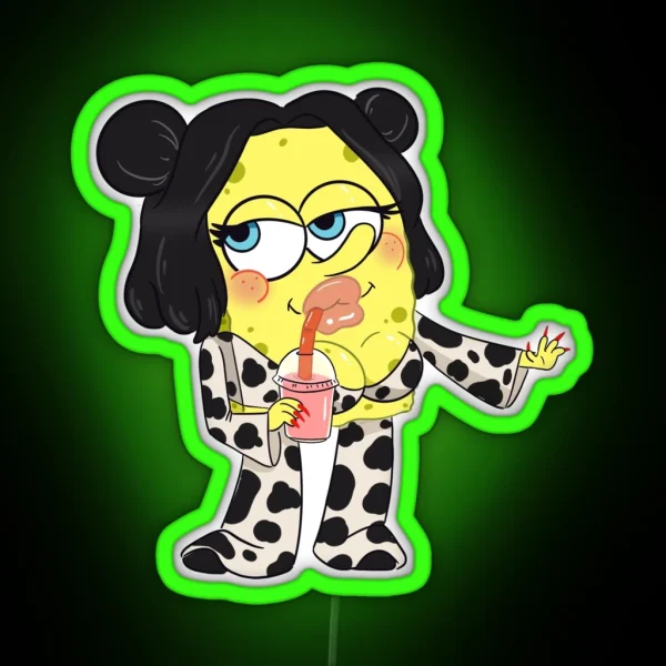 Doja Cat Spongebob RGB Neon Sign