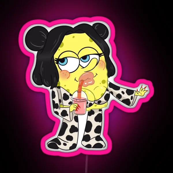 Doja Cat Spongebob RGB Neon Sign