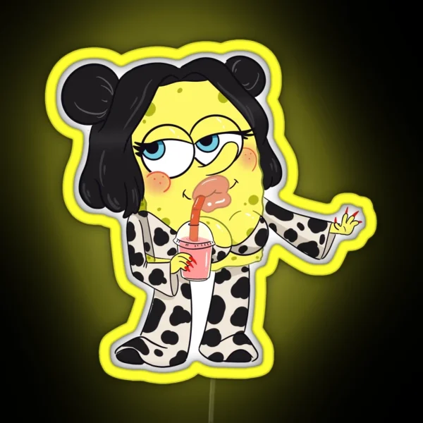 Doja Cat Spongebob RGB Neon Sign