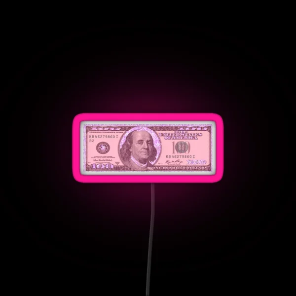 Dollar Bill RGB Neon Sign