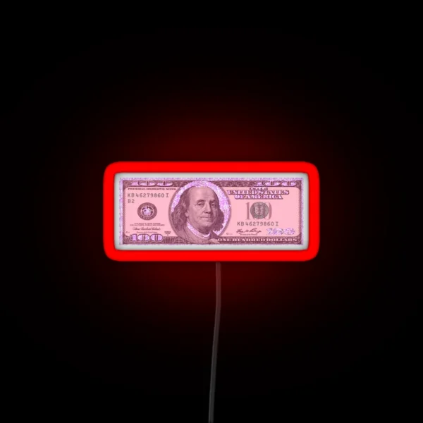 Dollar Bill RGB Neon Sign