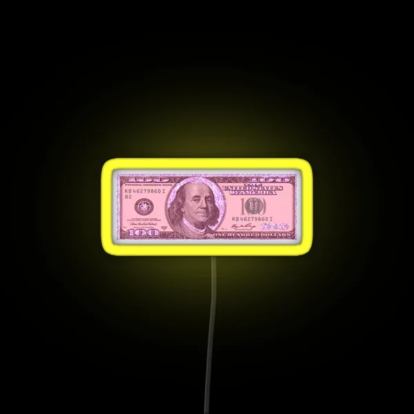 Dollar Bill RGB Neon Sign
