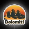 Dolomites Mountains-inspired Dolomiti RGB neon wall art decorative light