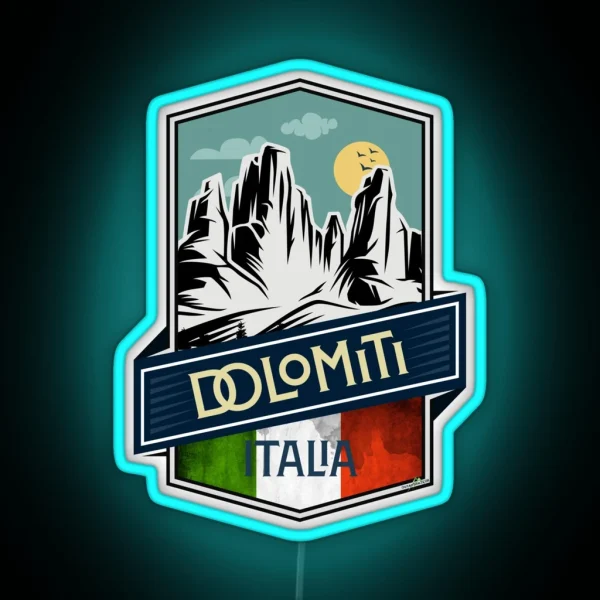 Dolomites Mountains Italy Dolomiti Italia Led Led 02 RGB Neon Sign