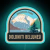 Dolomiti Bellunesi National Park Italy official logo in vibrant colors