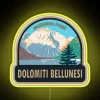 RGB LED Sign for Dolomiti Bellunesi National Park Italy Tourism