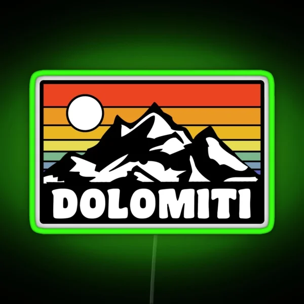 Dolomiti RGB Neon Sign