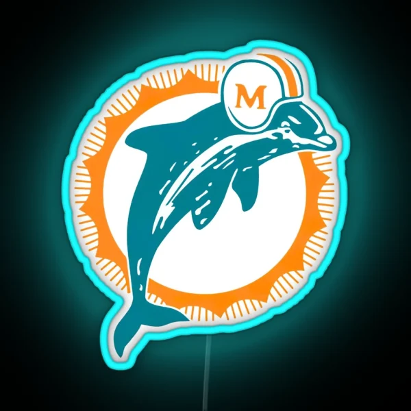 Dolphins RGB Neon Sign
