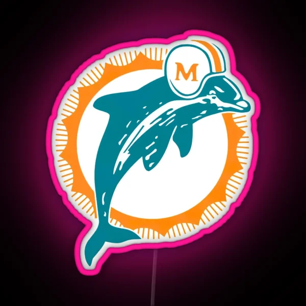 Dolphins RGB Neon Sign