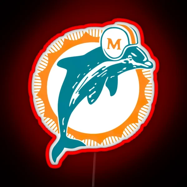 Dolphins RGB Neon Sign