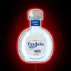 Vibrant, handcrafted "Don Julio" neon bar sign in colorful RGB lighting.