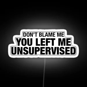 Don T Blame Me RGB Neon Sign