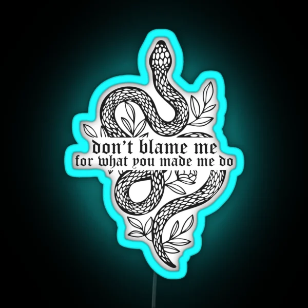 Don T Blame Me The Eras Tour RGB Neon Sign