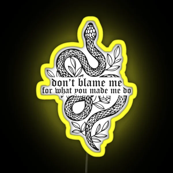 Don T Blame Me The Eras Tour RGB Neon Sign