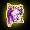 Embracing Individuality with Vibrant Rainbow Colors and Bold LED Signage