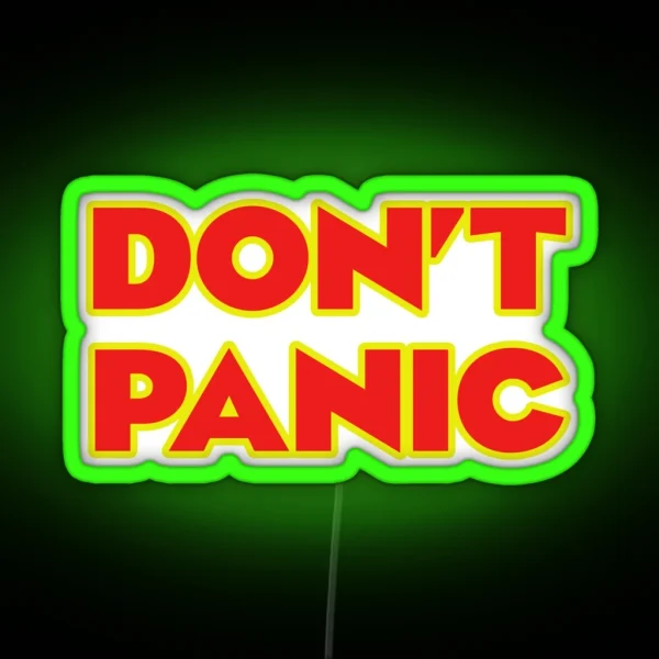 Don T Panic RGB Neon Sign