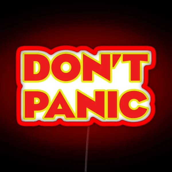 Don T Panic RGB Neon Sign