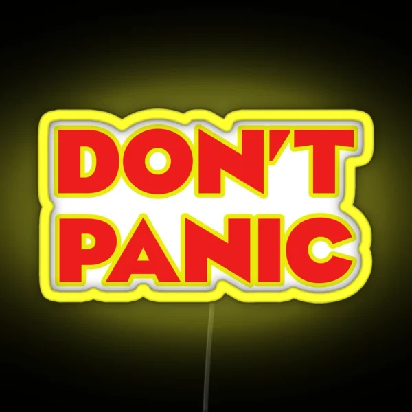 Don T Panic RGB Neon Sign
