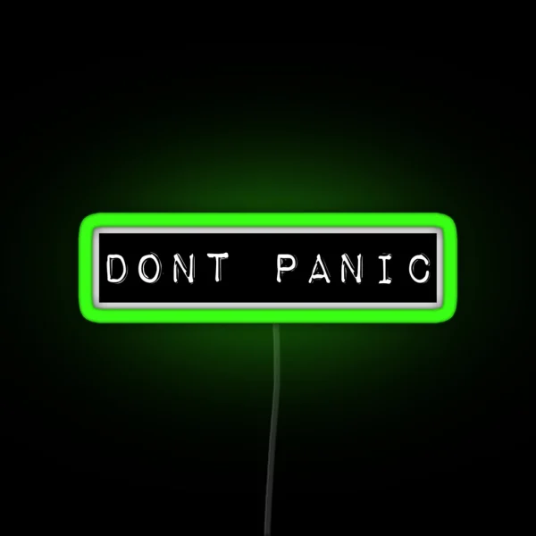 Don T Panic RGB Neon Sign