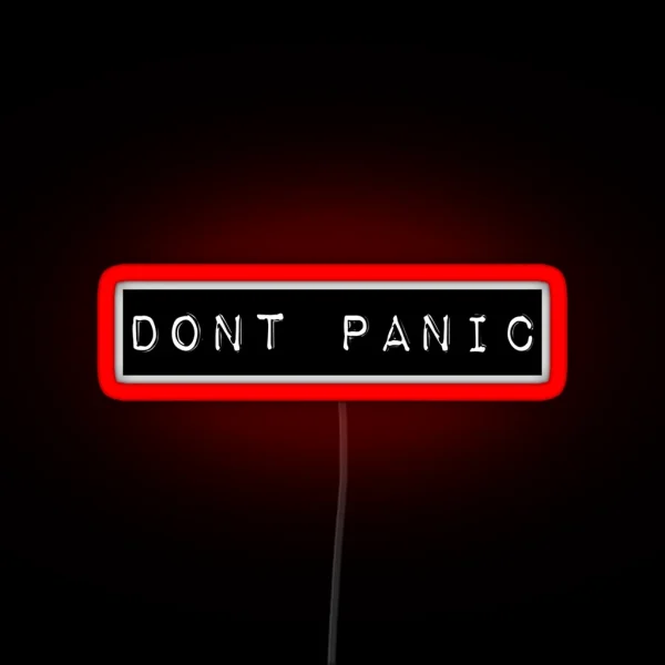 Don T Panic RGB Neon Sign