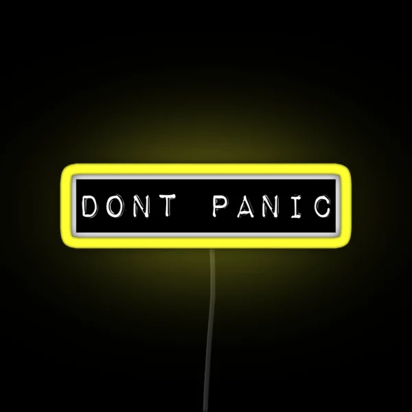 Don T Panic RGB Neon Sign