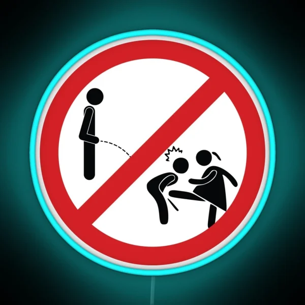 Don T Pee Here Sign RGB Neon Sign