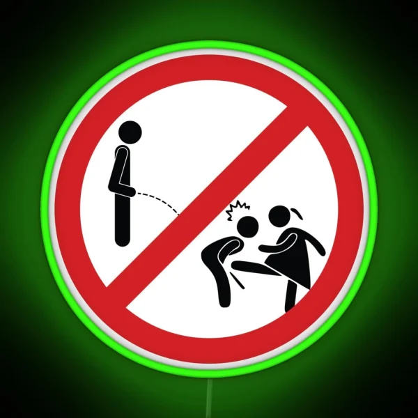 Don T Pee Here Sign RGB Neon Sign