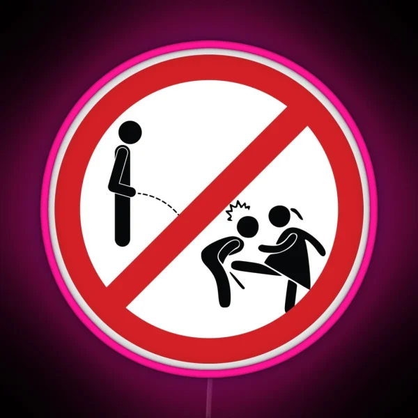 Don T Pee Here Sign RGB Neon Sign