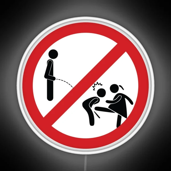 Don T Pee Here Sign RGB Neon Sign