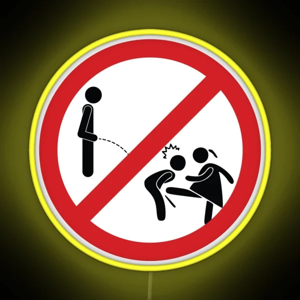 Don T Pee Here Sign RGB Neon Sign