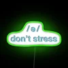 Relaxing Modern Home Decor with Vibrant Color Changing RGB Sign