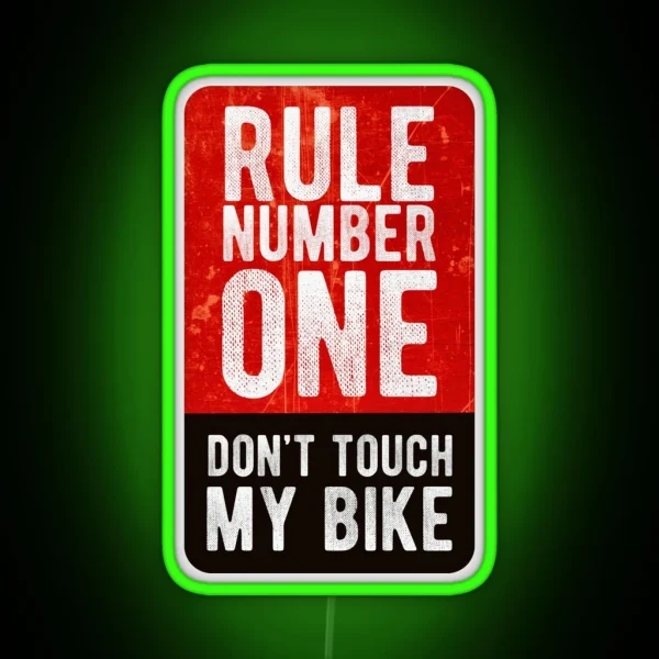 Don T Touch My Bike Cool Motorcycle Or Bike Led Design RGB Neon Sign