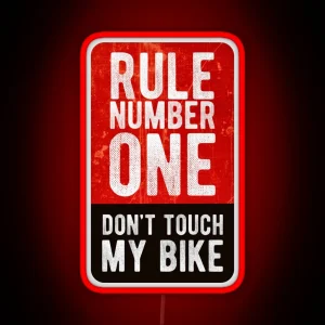 Don T Touch My Bike Cool Motorcycle Or Bike Led Design RGB Neon Sign