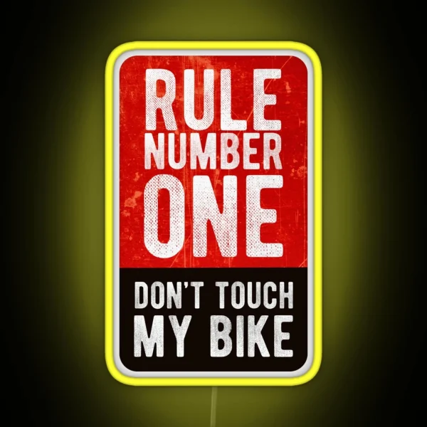 Don T Touch My Bike Cool Motorcycle Or Bike Led Design RGB Neon Sign