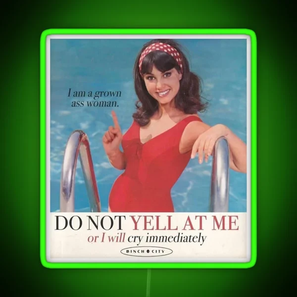 Don T Yell At Me RGB Neon Sign
