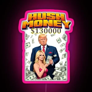 Donald Trump Guilty In Hush Money Trial RGB Neon Sign