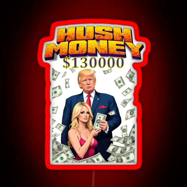 Donald Trump Guilty In Hush Money Trial RGB Neon Sign