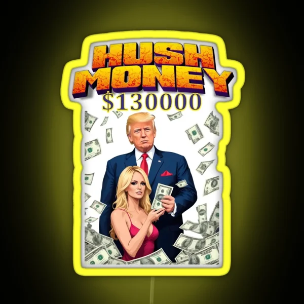 Donald Trump Guilty In Hush Money Trial RGB Neon Sign