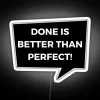 RGB Neon Sign Perfect Imperfections Modern Home Decor Statement Piece